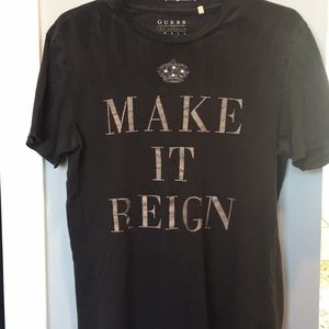 Guess “make it reign” graphic t shirt